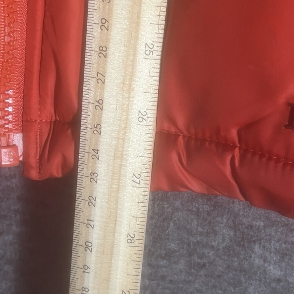 L.L. Bean PrimaLoft Packaway Puffer Jacket Orange/Black Women Size Medium - Picture 6 of 10